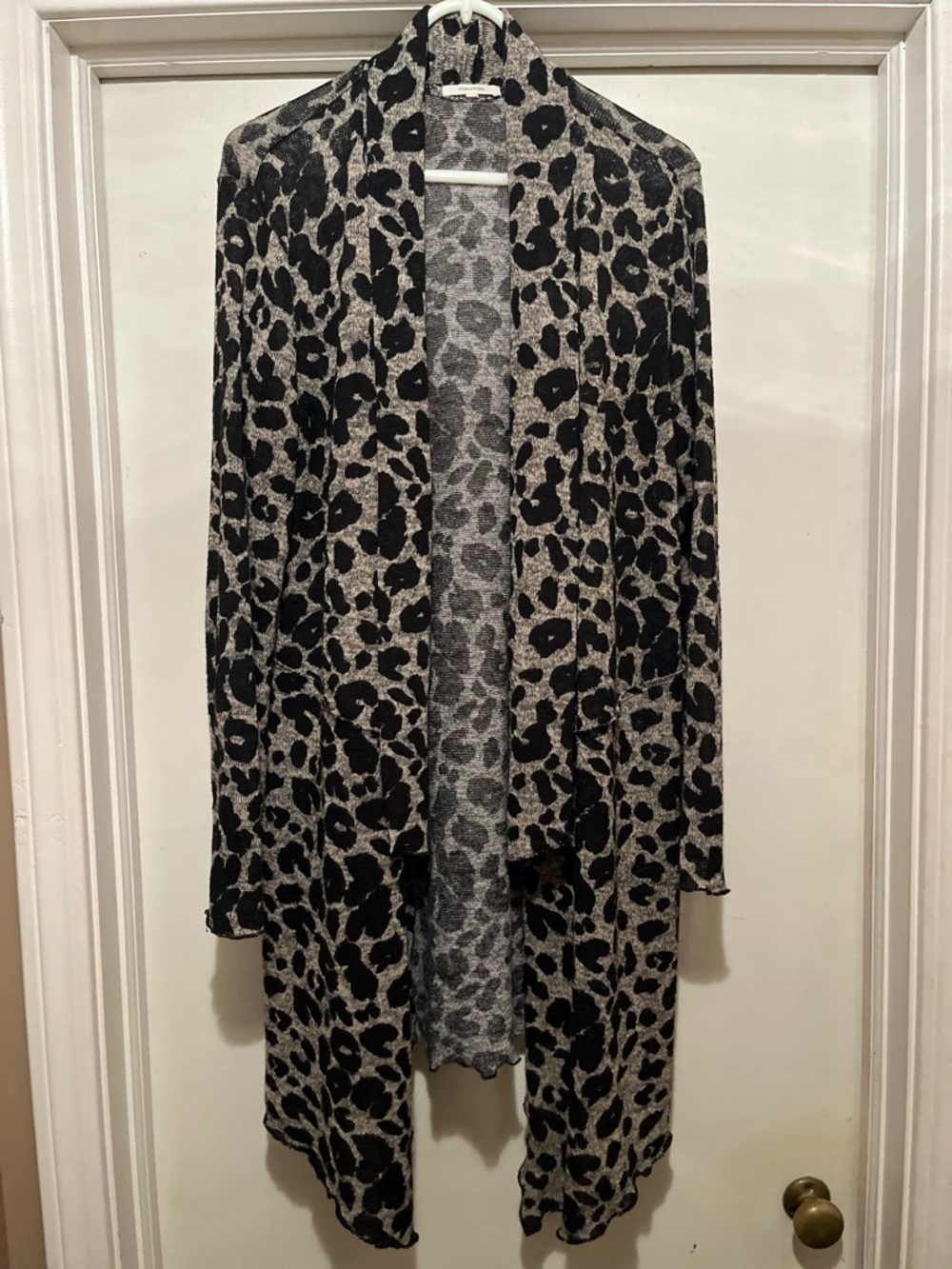 Maurice’s Leopard Print Open Front Cardigan